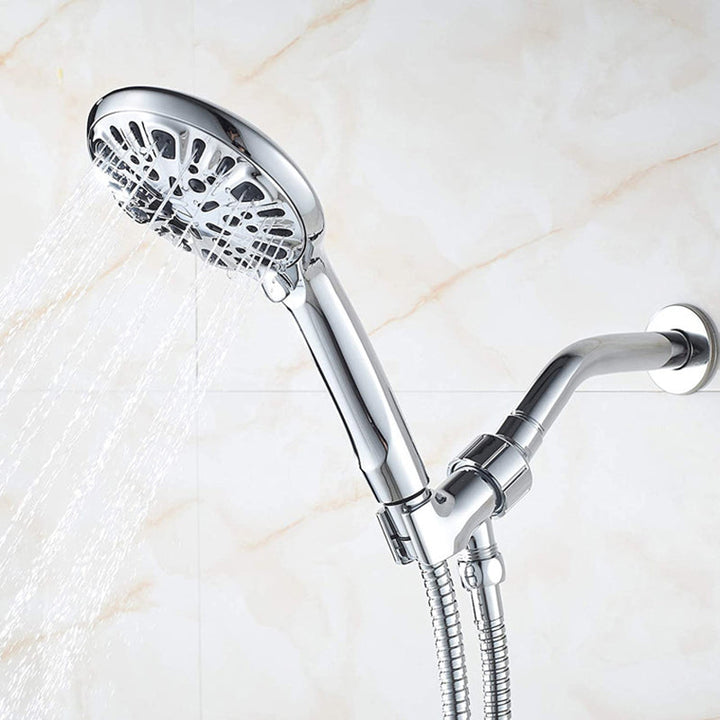 BowLift | Modern Shower Head for Bathroom 9-Jet Round Wall-Mounted Shower Head