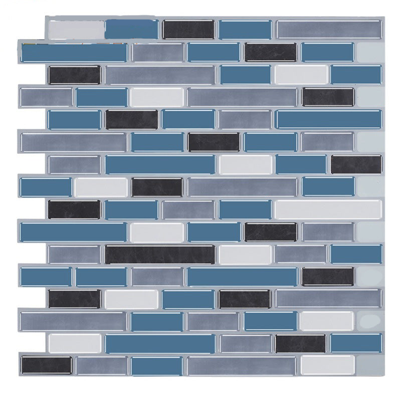 BowLift | PVC Peel & Stick Tile Subway Rectangle Stain Resistant Peel & Stick Tile for the Kitchen