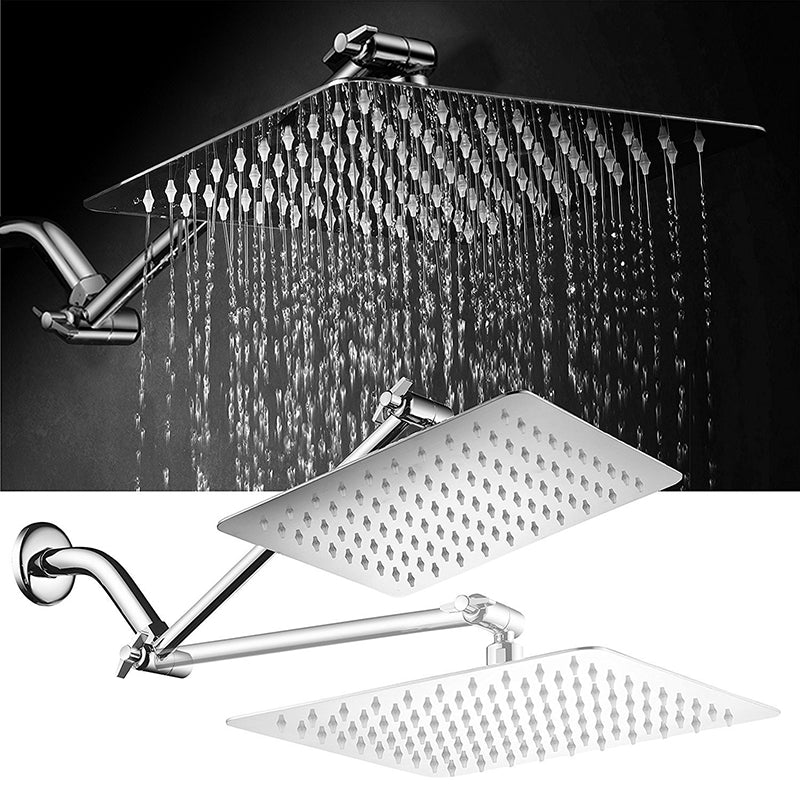 BowLift | Contemporary Shower Combination Shower Head with Double Shower Head Ceiling Mounted Square Shower Head