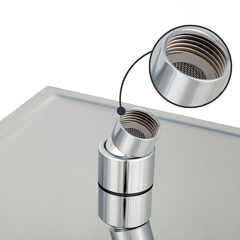 BowLift | Contemporary Shower Combination Shower Head with Double Shower Head Ceiling Mounted Square Shower Head