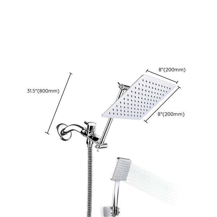 BowLift | Contemporary Shower Combination Shower Head with Double Shower Head Ceiling Mounted Square Shower Head