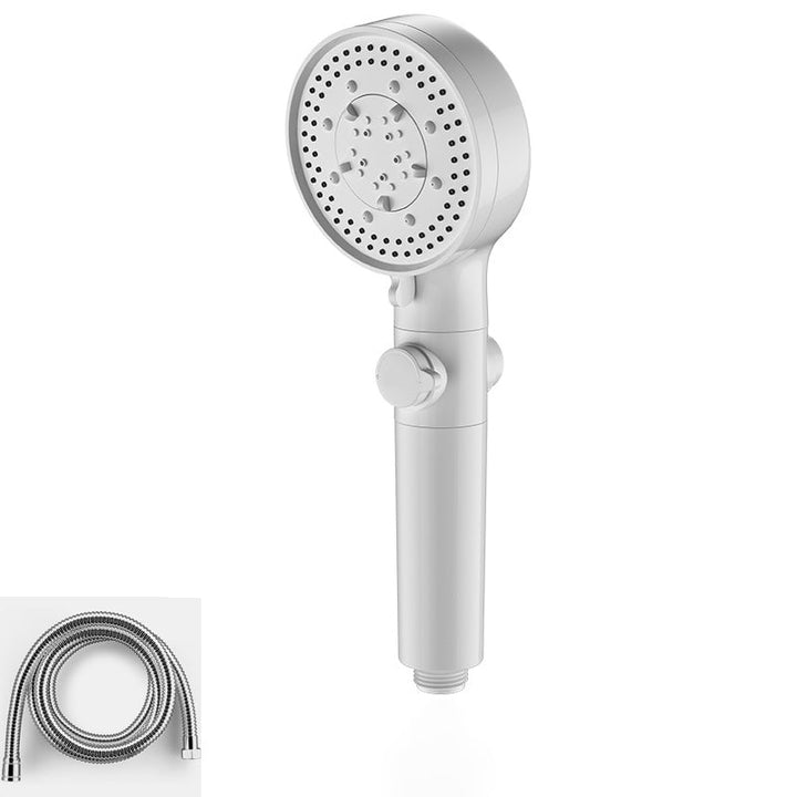 BowLift | Bathroom Showerhead 5-Spray Round Handheld Shower Holder Wall Mount Showerhead