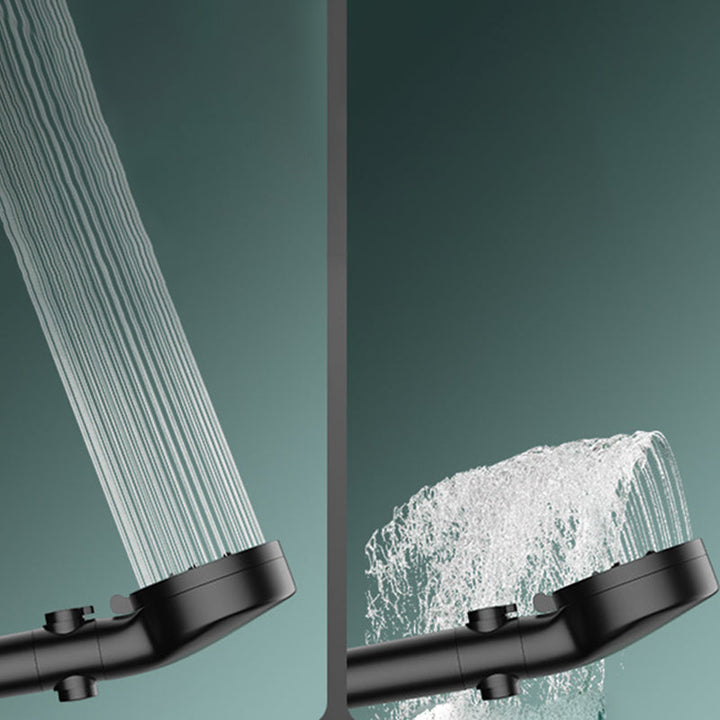 BowLift | Bathroom Shower Head 5-Stream Round Hand Shower Holder Wall Mount Shower Head