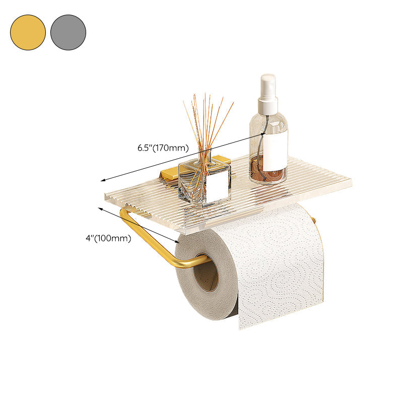 BowLift | Modern Bathroom Hardware Set Towel Rack Bathroom Shelf Gray/Gold Bathroom Hardware Set
