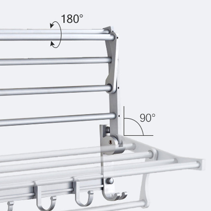 BowLift | Silver Contemporary Bathroom Hardware Set Stainless Steel Aluminum Bathroom Set