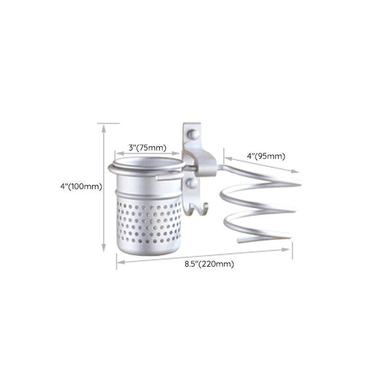 BowLift | Silver Contemporary Bathroom Hardware Set Stainless Steel Aluminum Bathroom Set