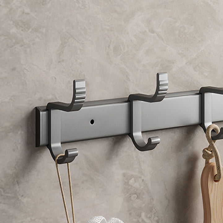 BowLift | Modern Metal Bath Accessory Set Polished Silver Bath Shelf/Paper Holder/Towel Hook