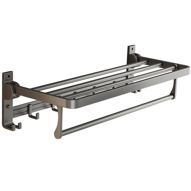 BowLift | Gray Aluminum Bathroom Accessory Set Contemporary Bathroom Shelf