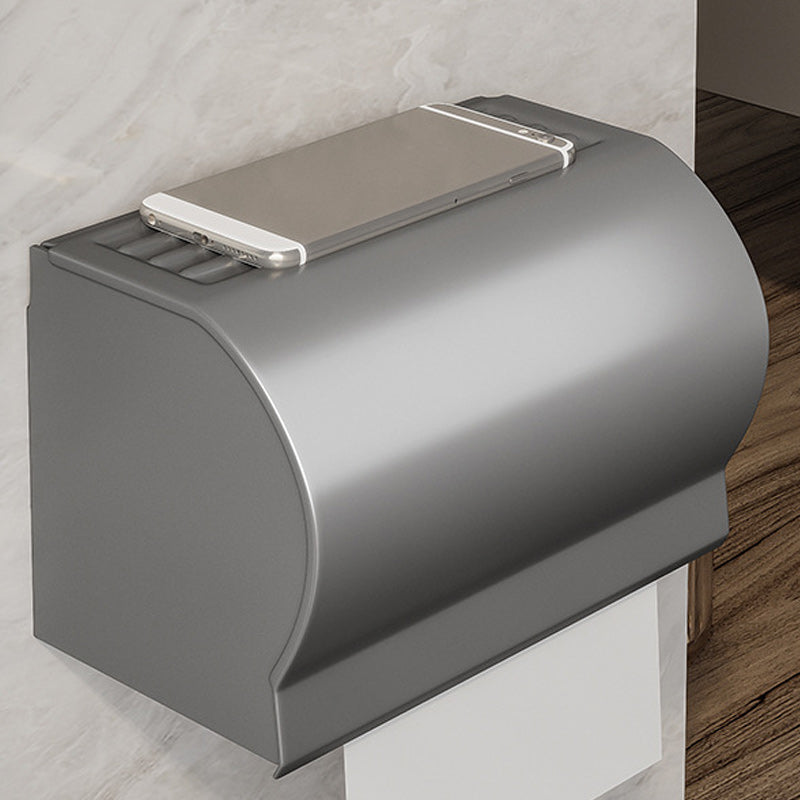 BowLift | Gray Aluminum Bathroom Accessory Set Contemporary Bathroom Shelf