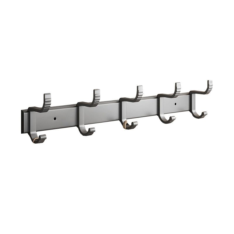 BowLift | Gray Aluminum Bathroom Accessory Set Contemporary Bathroom Shelf