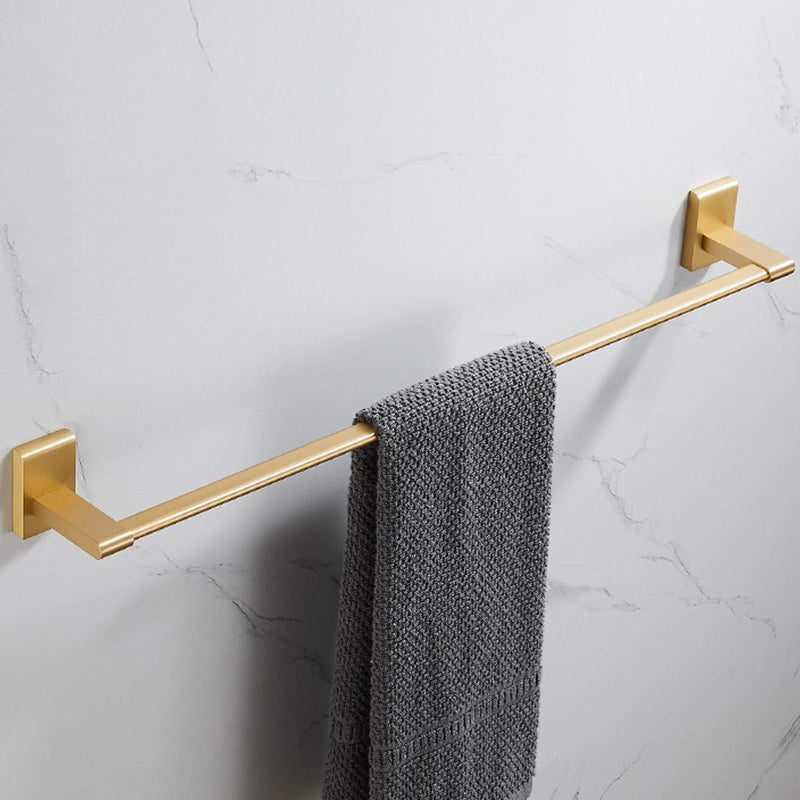 BowLift | Golden Modern 5-piece Bathroom Accessories Set Brushed Brass Towel Holder/Paper Holder