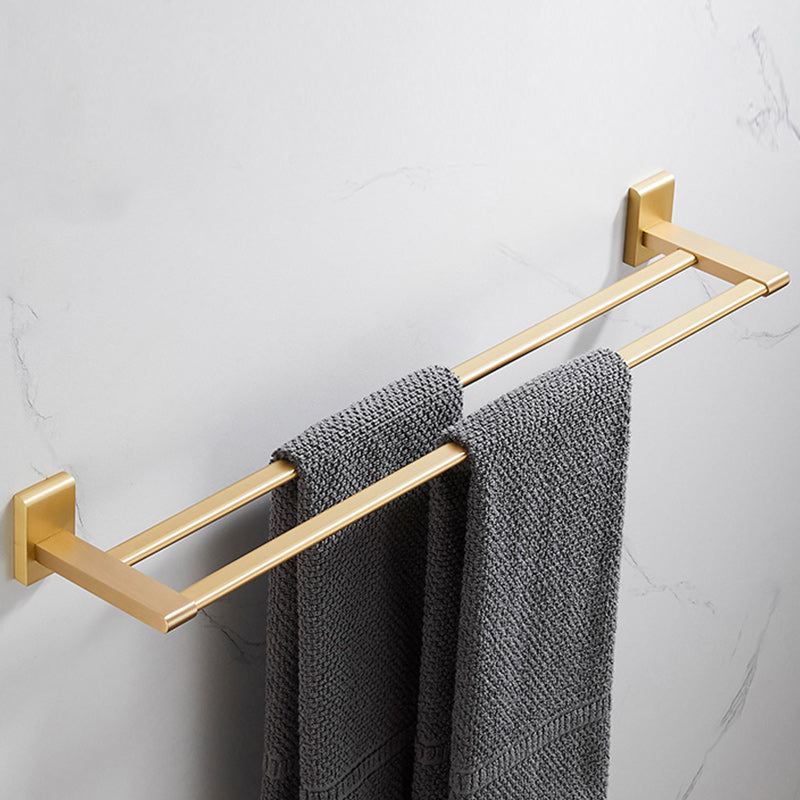 BowLift | Golden Modern 5-piece Bathroom Accessories Set Brushed Brass Towel Holder/Paper Holder
