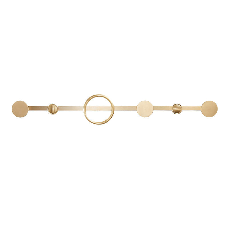 BowLift | Golden Modern 5-piece Bathroom Accessories Set Brushed Brass Towel Holder/Paper Holder