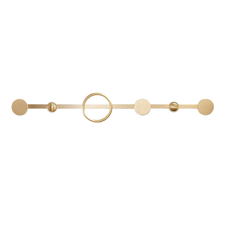 BowLift | Golden Modern 5-piece Bathroom Accessories Set Brushed Brass Towel Holder/Paper Holder