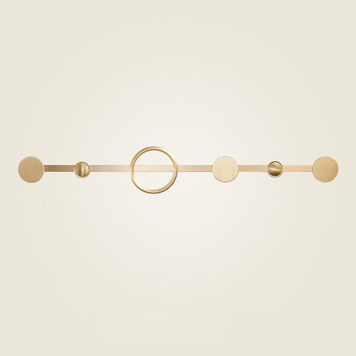BowLift | Golden Modern 5-piece Bathroom Accessories Set Brushed Brass Towel Holder/Paper Holder