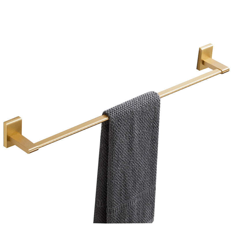 BowLift | Golden Modern 5-piece Bathroom Accessories Set Brushed Brass Towel Holder/Paper Holder