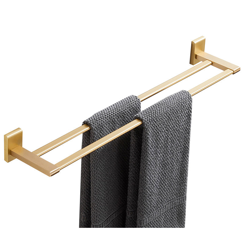 BowLift | Golden Modern 5-piece Bathroom Accessories Set Brushed Brass Towel Holder/Paper Holder