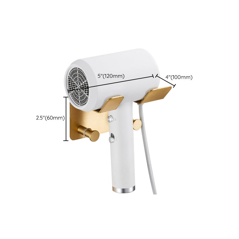 BowLift | Golden Modern 5-piece Bathroom Accessories Set Brushed Brass Towel Holder/Paper Holder