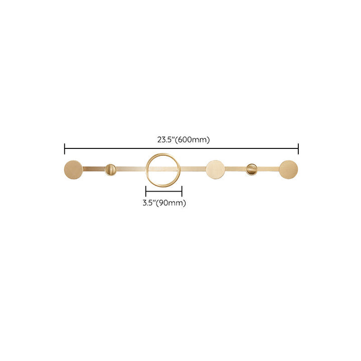 BowLift | Golden Modern 5-piece Bathroom Accessories Set Brushed Brass Towel Holder/Paper Holder