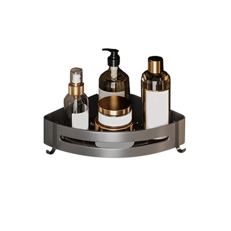 BowLift | Gray Aluminum Bathroom Accessory Set Contemporary Bathroom Shelf