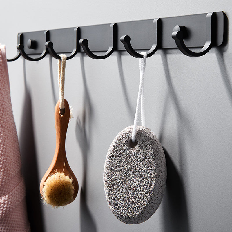 BowLift | Modern Bathroom Accessory Set Silver/Black Bathroom Accessory Kit