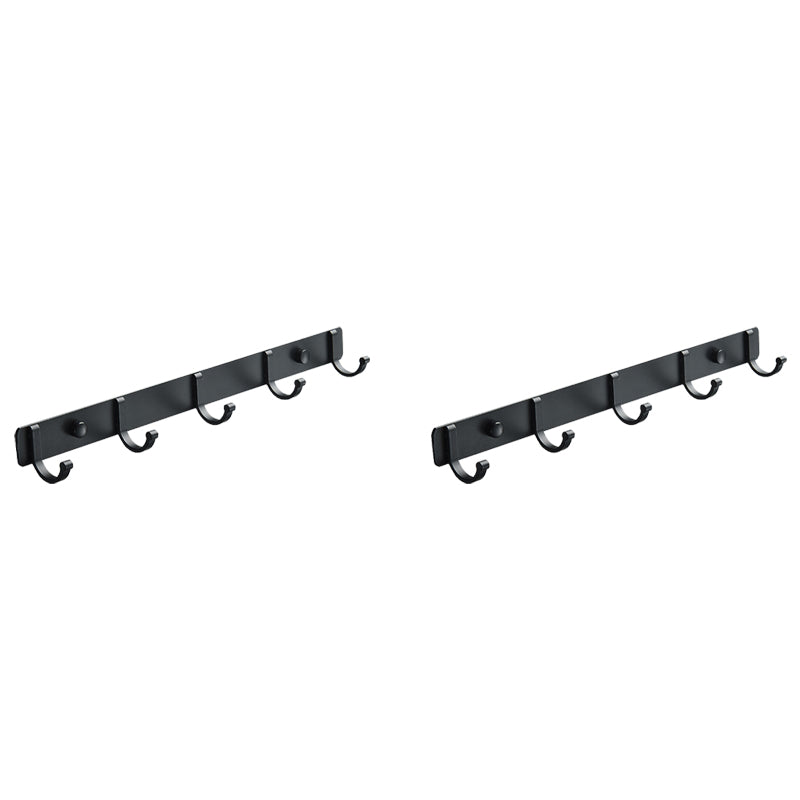 BowLift | Modern Bathroom Accessory Set Silver/Black Bathroom Accessory Kit