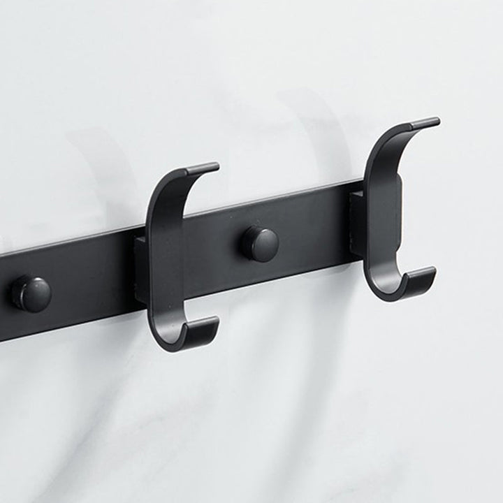 BowLift | Modern Bathroom Accessory Set Silver/Black Bathroom Accessory Kit