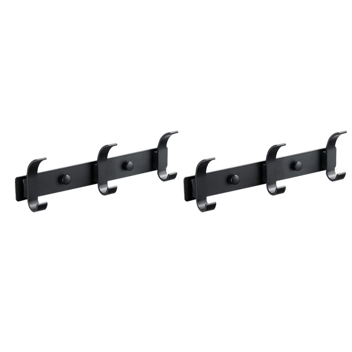 BowLift | Modern Bathroom Accessory Set Silver/Black Bathroom Accessory Kit