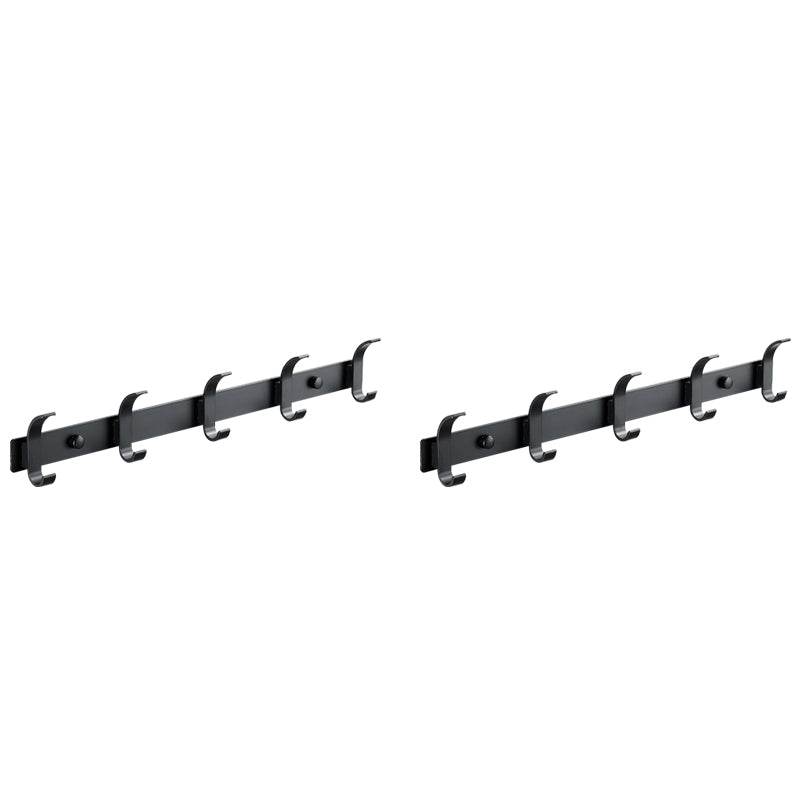 BowLift | Modern Bathroom Accessory Set Silver/Black Bathroom Accessory Kit