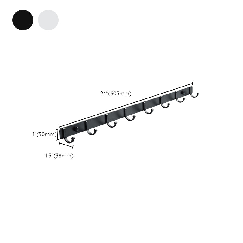 BowLift | Modern Bathroom Accessory Set Silver/Black Bathroom Accessory Kit