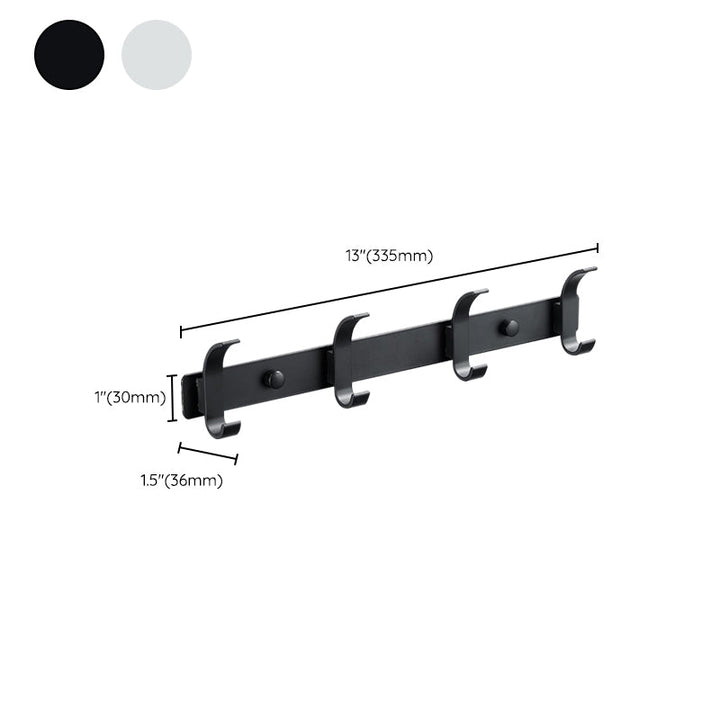 BowLift | Modern Bathroom Accessory Set Silver/Black Bathroom Accessory Kit