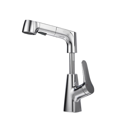 BowLift | Extendable Vessel Water Tap Modern Sink Faucet with a Lever Handle