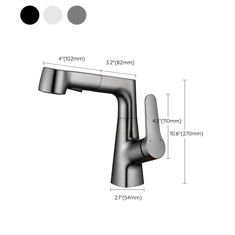 BowLift | Extendable Vessel Water Tap Modern Sink Faucet with a Lever Handle