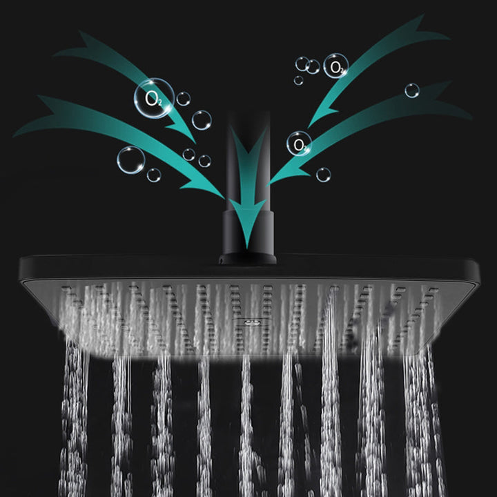 BowLift | Modern Showerhead Rainfall Fixed Showerhead Square Rainfall Handheld Showerhead