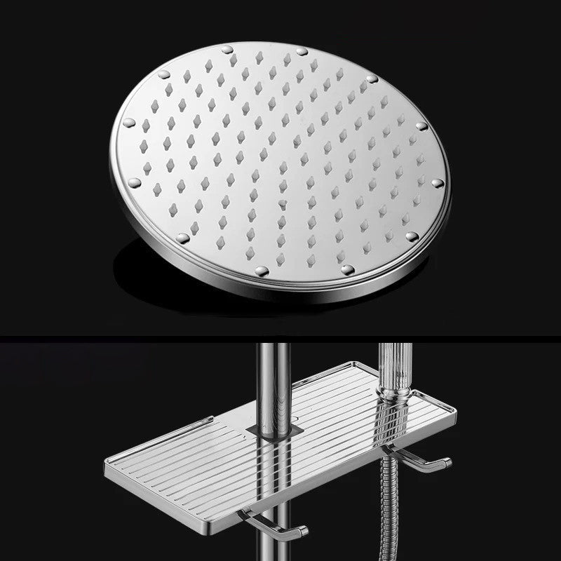 BowLift | Contemporary Style Shower Head Bathroom Fixed Shower Head with Round and Square Shape