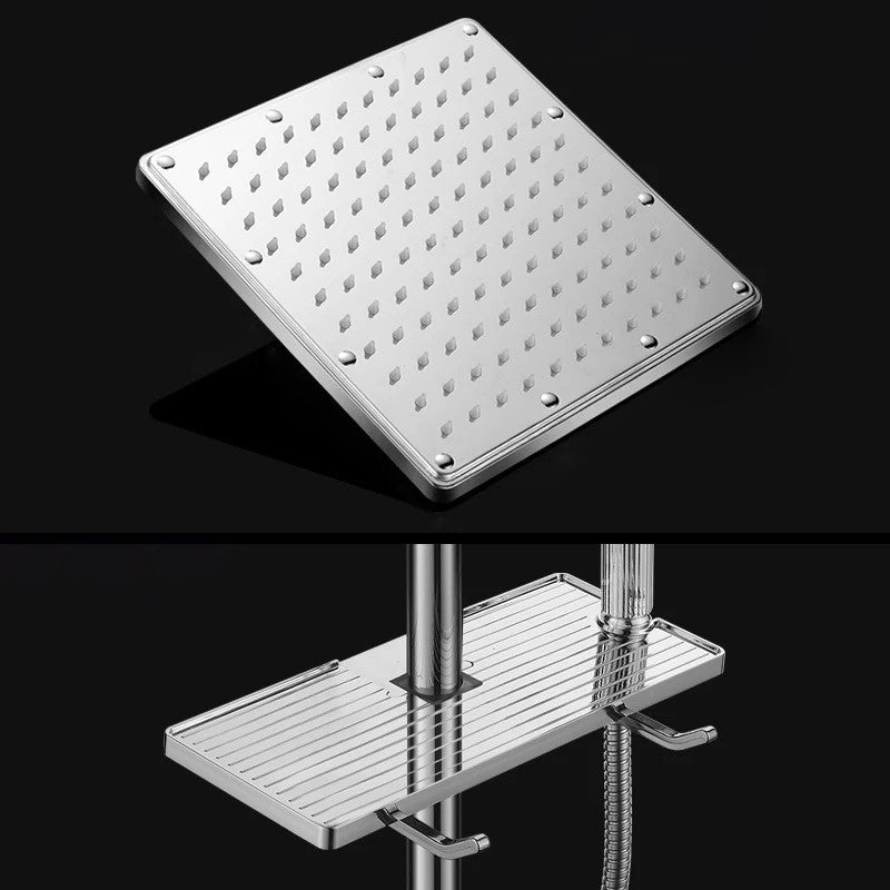 BowLift | Contemporary Style Shower Head Bathroom Fixed Shower Head with Round and Square Shape