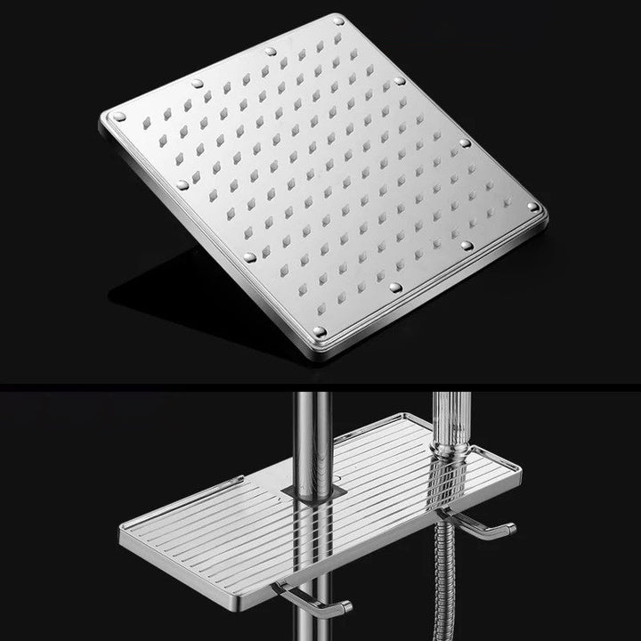 BowLift | Contemporary Style Shower Head Bathroom Fixed Shower Head with Round and Square Shape