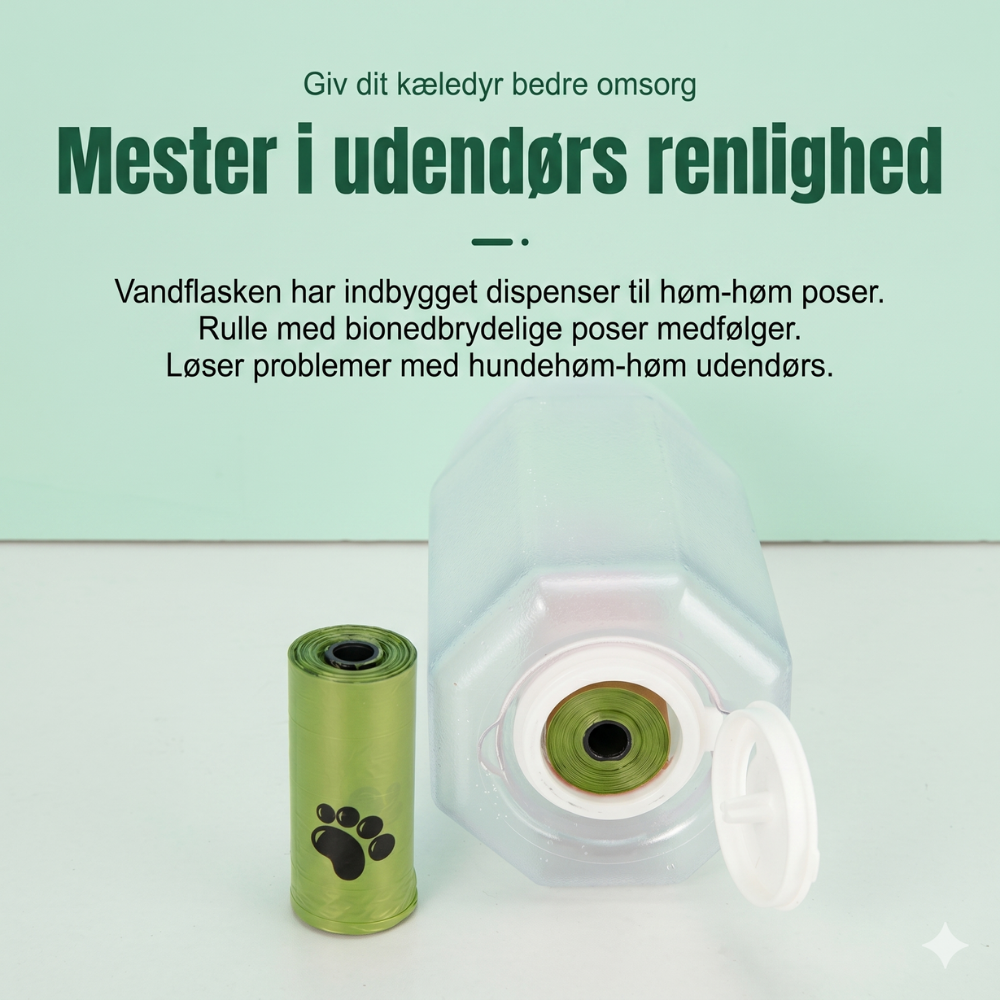 TrailBuddy™ – 3-in-1 Dog Water Bottle with Food Box | Bowlift