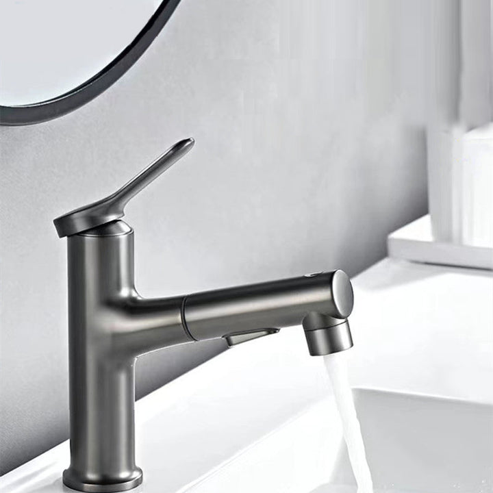 BowLift | Vessel Sink Faucet Contemporary Pull-out Tap with Swivel Spout