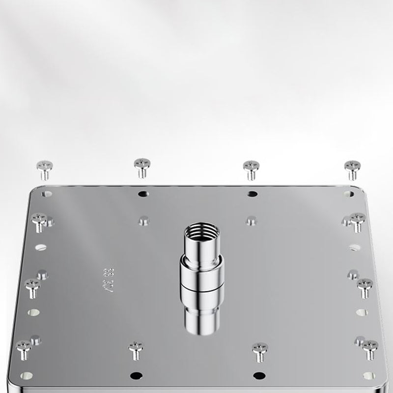 BowLift | Modern Showerhead Combination Double Showerhead Polished Stainless Steel Wall Mounted Showerhead
