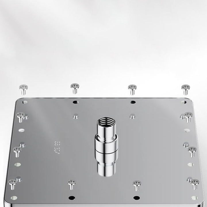 BowLift | Modern Showerhead Combination Double Showerhead Polished Stainless Steel Wall Mounted Showerhead