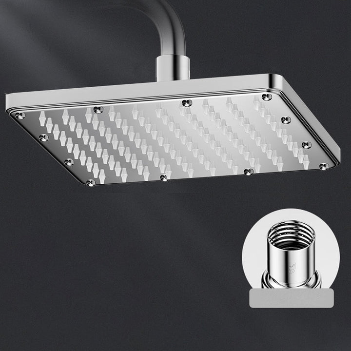 BowLift | Modern Showerhead Combination Double Showerhead Polished Stainless Steel Wall Mounted Showerhead