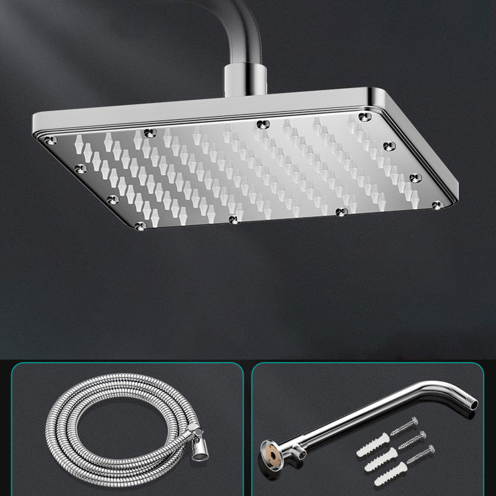 BowLift | Modern Showerhead Combination Double Showerhead Polished Stainless Steel Wall Mounted Showerhead