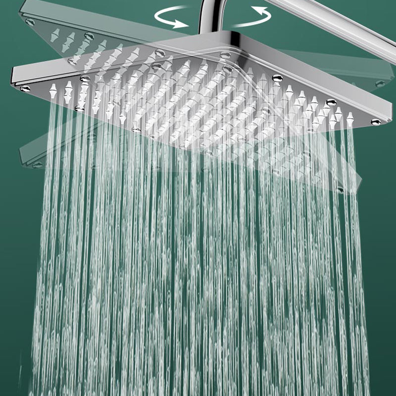 BowLift | Modern Showerhead Combination Double Showerhead Polished Stainless Steel Wall Mounted Showerhead