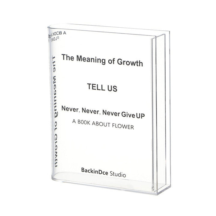 BowLift | Acrylic Book Vase – Modern Decorative Flower Holder