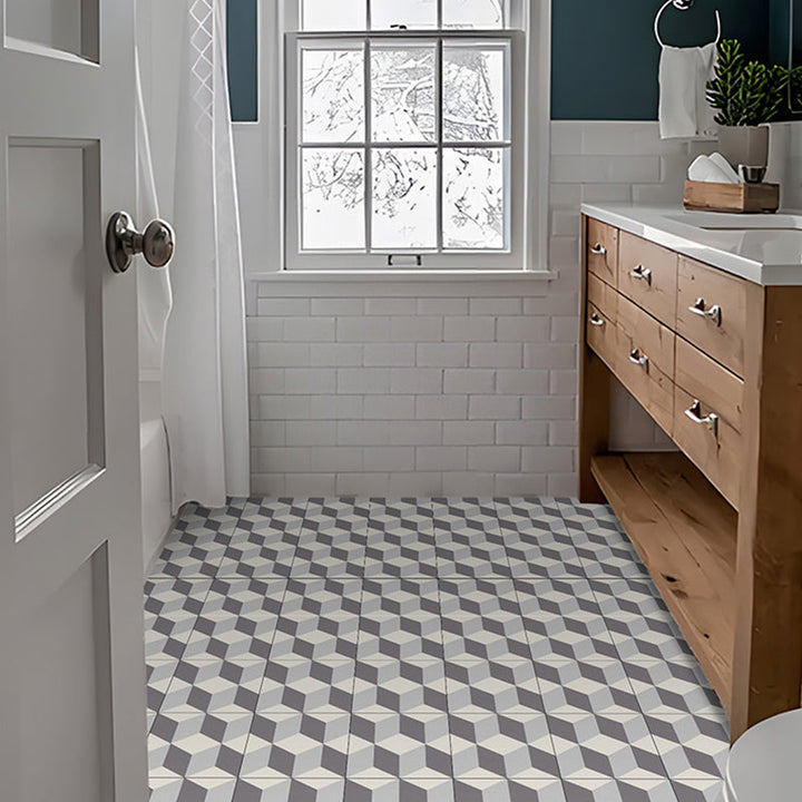 BowLift | Square Indoor Vinyl Floor Peel and Stick 3D Print Vinyl Floor