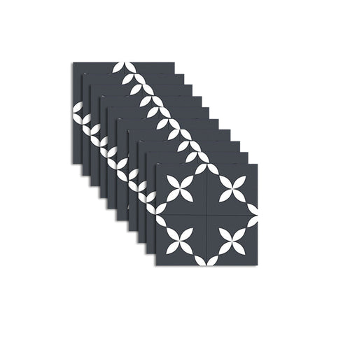 BowLift | Square Indoor Vinyl Flooring Peel and Stick Floral Print Waterproof Vinyl Flooring