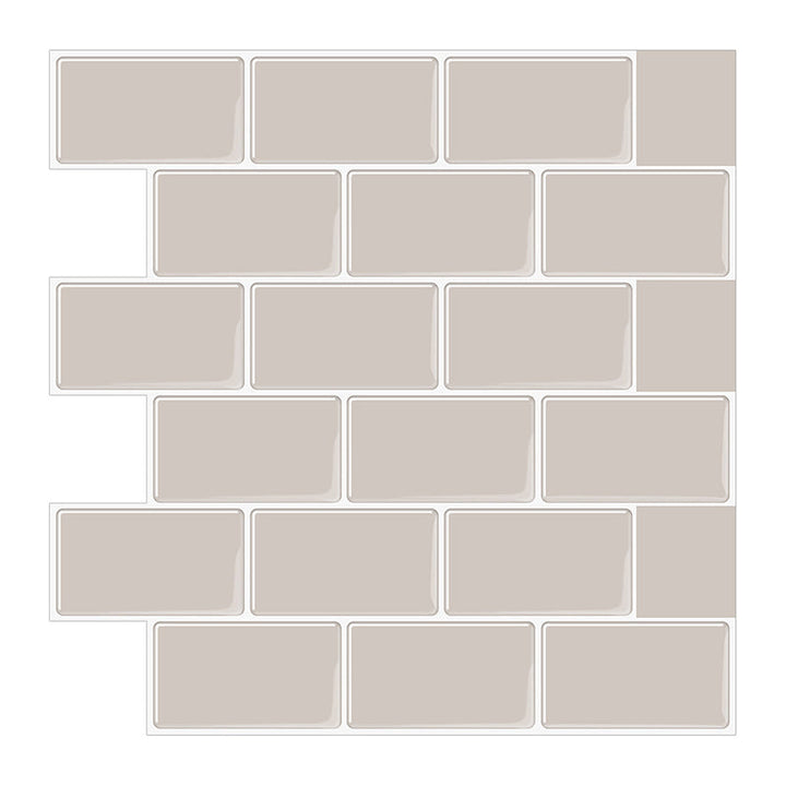 BowLift | Simple Peel & Stick Tile Scratch-Resistant Plastic Peel and Stick Subway Tile for Shower