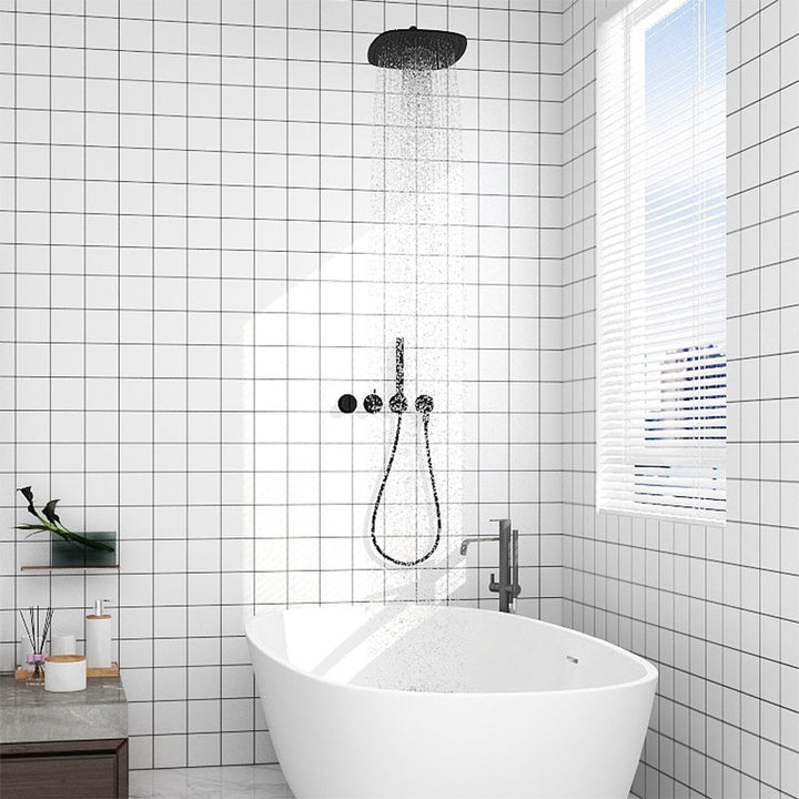 BowLift | Modern Splash Protection Wallpaper Peel and Stick Mosaic Tile for Bathroom