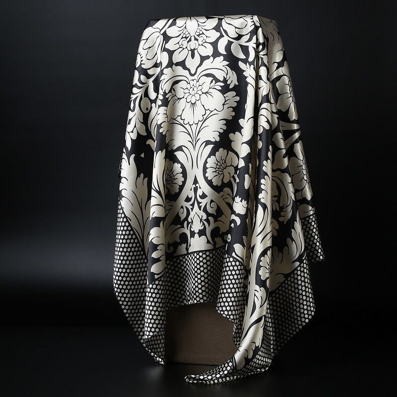 BowLift | Large square scarf Simulation silk scarf All-match scarf Scarf